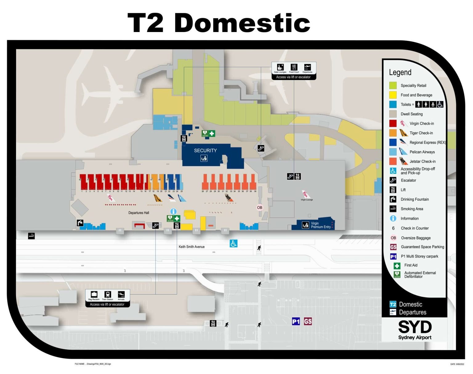 Terminal 2 Sydney International Airport SYD