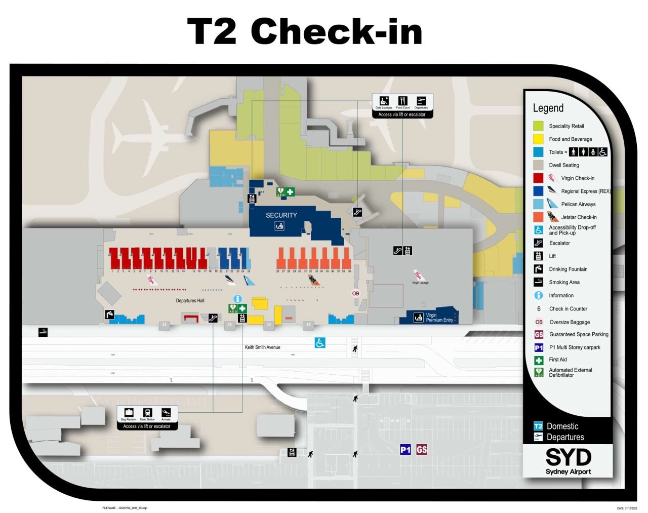 Terminal 2 Sydney International Airport SYD