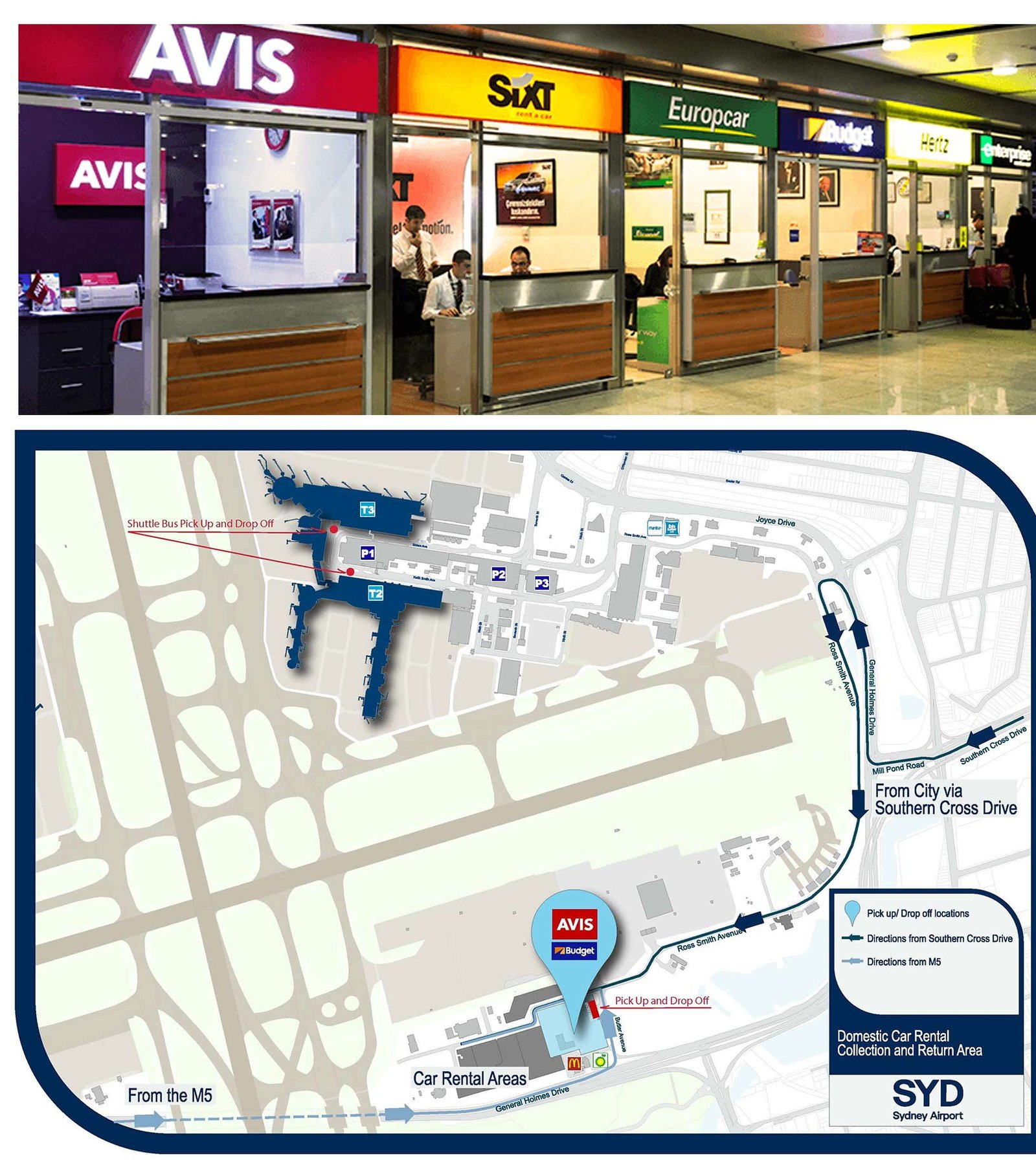 Car Rental Agencies Operating At The Sydney Airport SYD