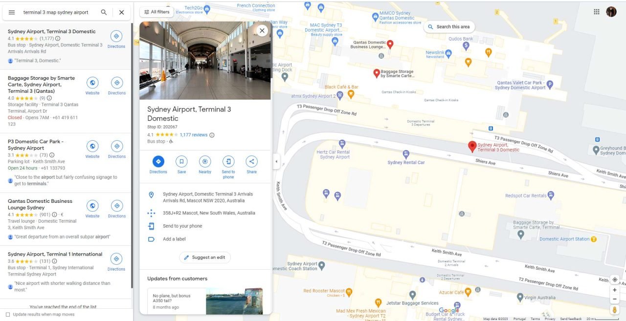 Terminal 3 Sydney International Airport Syd Map Terminal 3 Sydney International Airport Syd Map